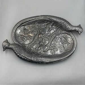 Vintage Arthur Court 1986 Pheasant & Quail Large Oval Platter - Tray 17"